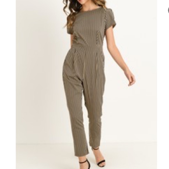 Back Tie Jumpsuit - Picture 1 of 5